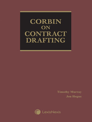 cover image of Corbin on Contract Drafting